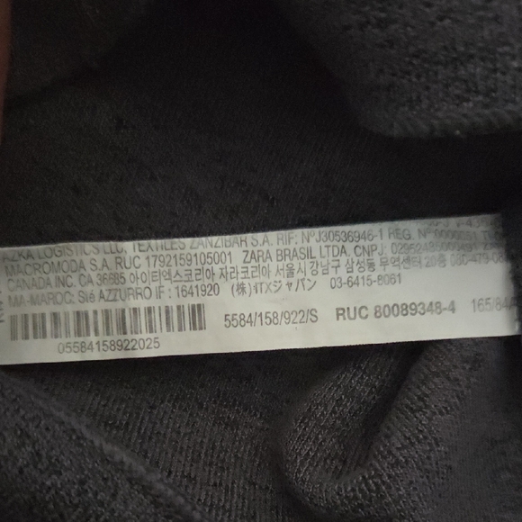 Zara Gray Fitted Crop Tank Top - Picture 3 of 5